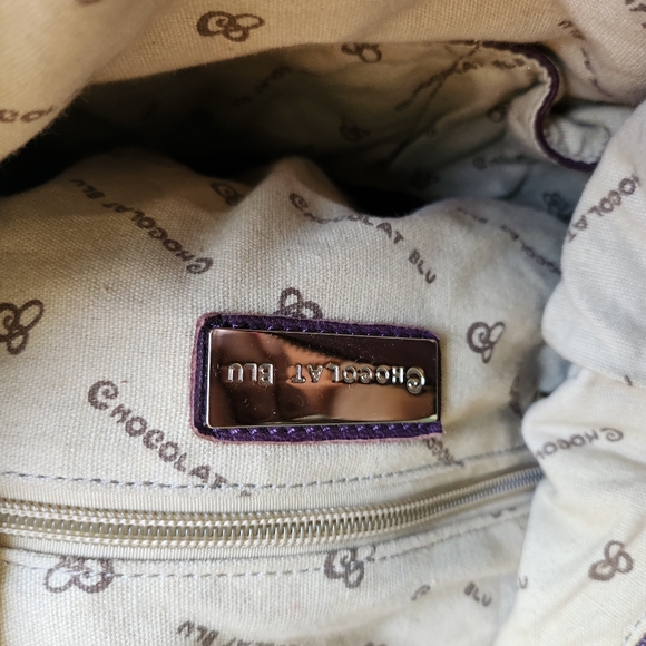 LEATHER CROSSBODY HANDBAG BY CHOCOLAT BLU - Picture 9 of 9